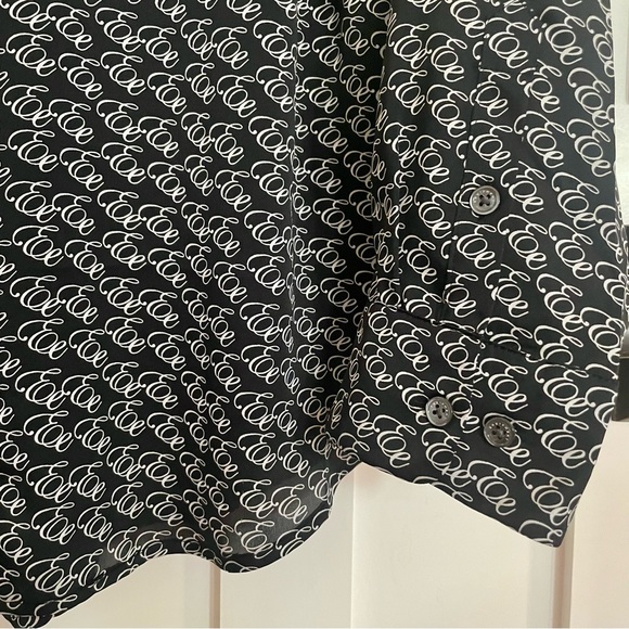 Equipment Logo Signature Satin Button-Up Blouse. Size XXL. Like new! - Picture 7 of 9